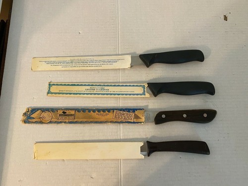 Vintage Lot 4 Quikut Messer Hergestellt in den USA Edelstahl Messer GUC