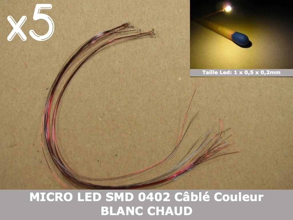HUAZIZ 15 Pezzi Precablato Bianco Caldo Striscia Led 2835 SMD 1- LED