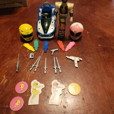 Power Rangers Turbo Acessory & Weapons Lot- Vehicle - Mighty Morphin Items- 