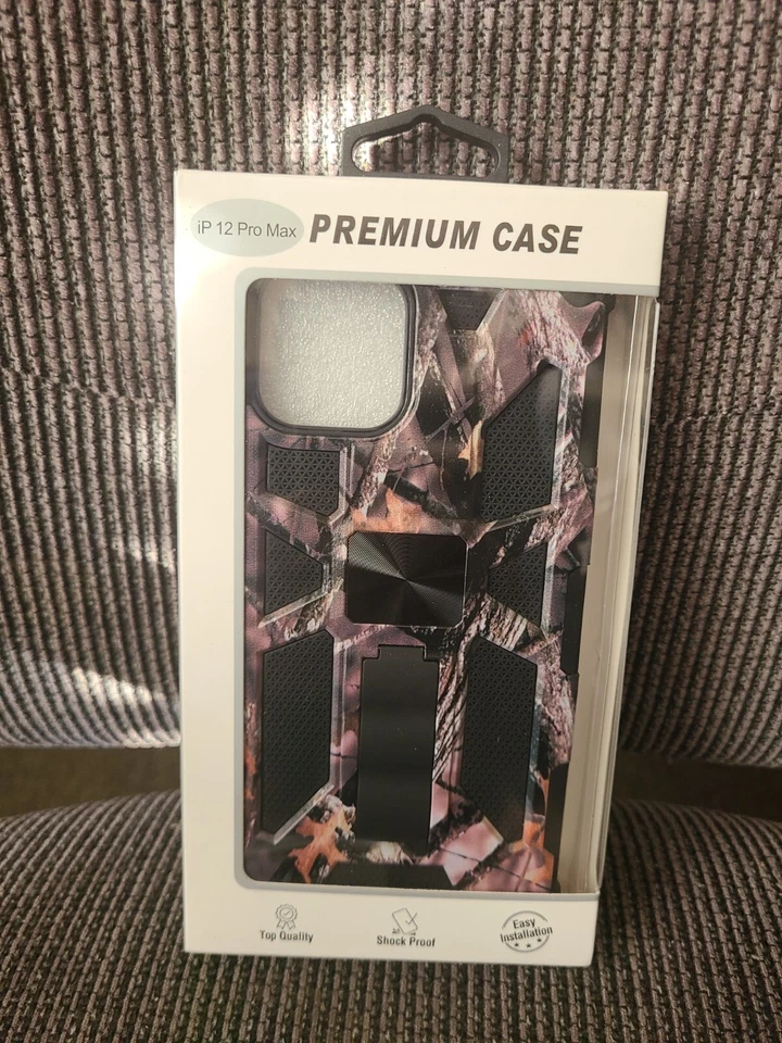 For iPhone12 Pro Max  Shockproof Bumper Magnetic Camouflage Brown Case - Image 3 of 3