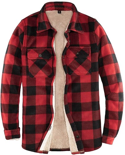 flannel with sherpa collar