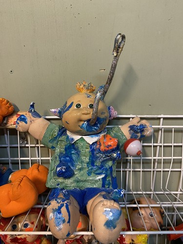 Custom Fan Made Garbage Pail Kids Figure Doll Art Display Painting 1 of 1 - Picture 11 of 14