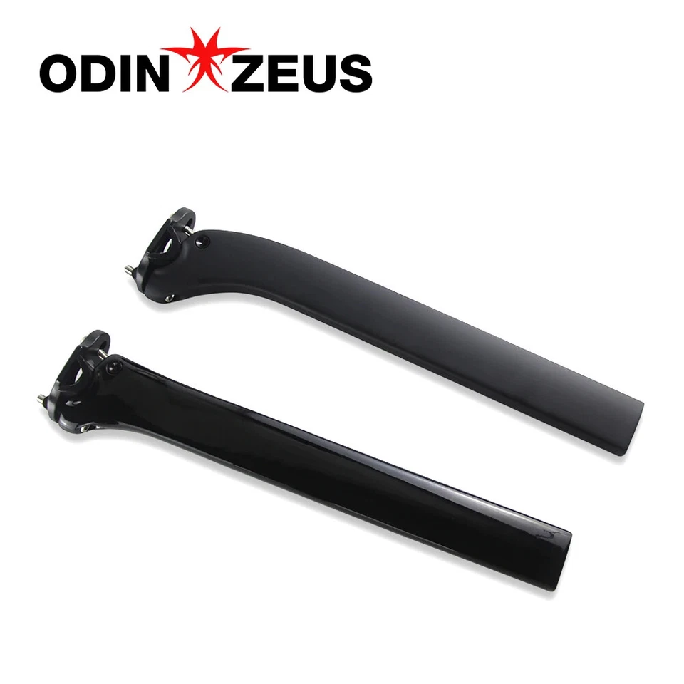 Tija de sillín de bicicleta BMX de carretera de fibra de carbono completa tubo de asiento de 0/25 grados 100*350 mm Foto 4 de 4