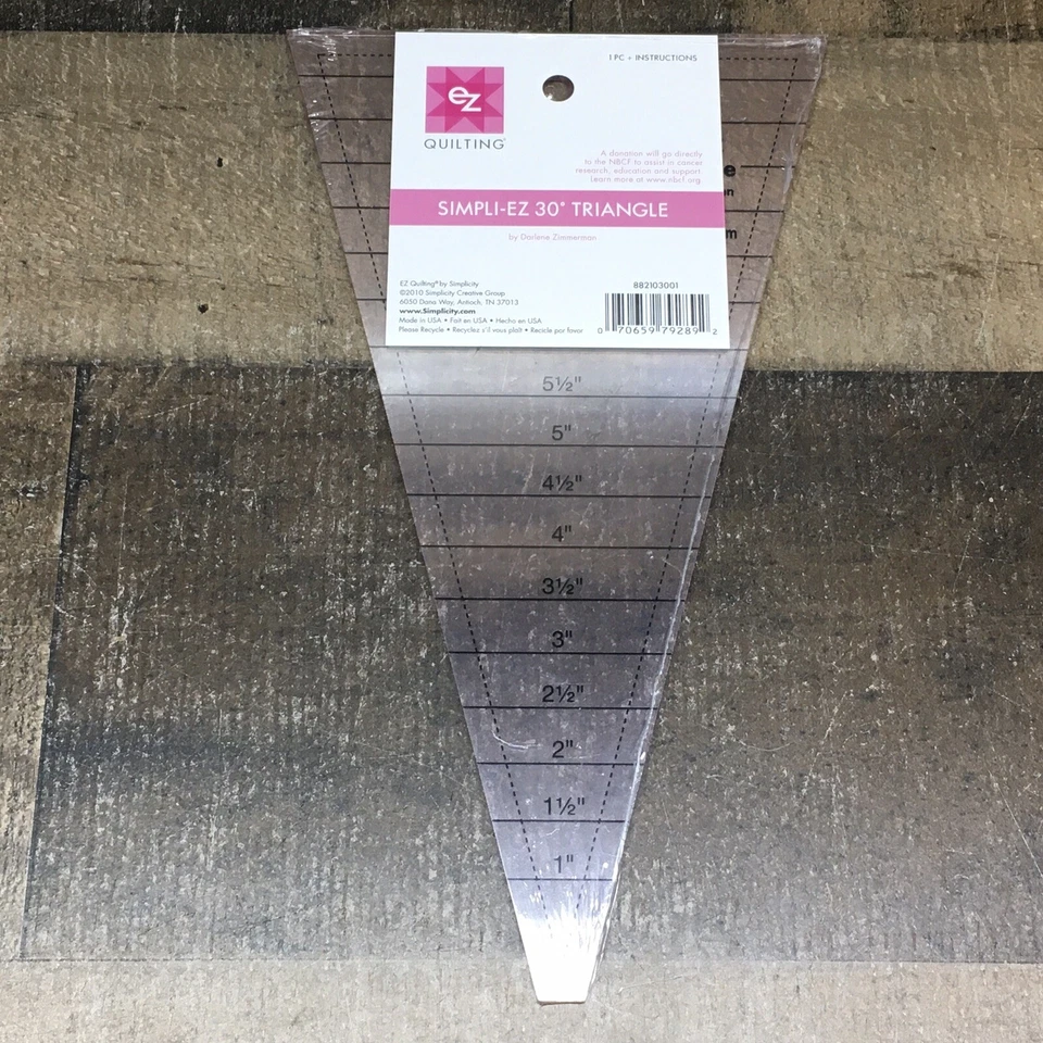 Simpli-Ez 30 Degree Quilting Triangle By Simplicity *Made In USA* - Image 3 of 4