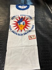 Vintage 1984 Donald Duck Birthday True Vintage Disney Ringer Shirt LARGE s6