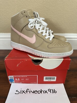 2013 NIKE DUNK PREMIUM HIGH SP LINEN SIZE air force af1 panda tan  pink