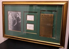 Helen Keller & Anne Sullivan Macy ~ Signed Autographed Display ~ PSA DNA