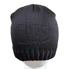 Burton Beanie Unisex Small Black Knit Skiing Snowboarding Retro Hat