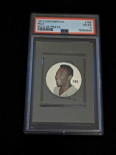 Very Scarce 1971 Continental #182 BOLA DE PRATA Pele PSA 4 (Pop 2)