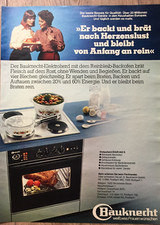 ORIGINAL  REKLAME WERBUNG 1977 BAUKNECHT  Elektroherd