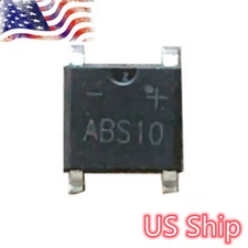 10pcs ABS10 1A 1000V SMD Bridge Rectifier SOP-4 US Ship