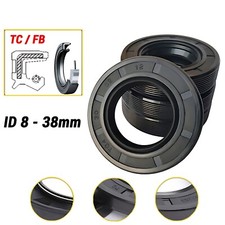 TC/FB Skeleton Oil Seal Rings NBR Double Lip Seal for ID 8 - 35mm Rotation Shaft