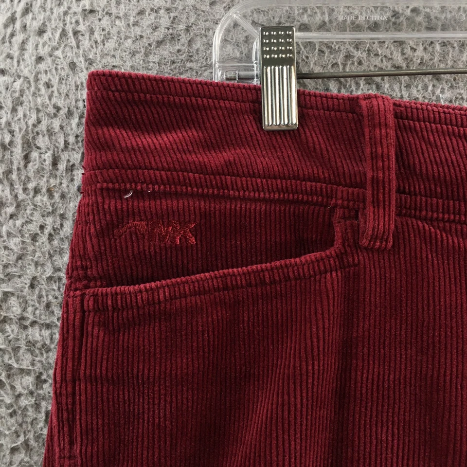 Mountain Khakis Corduroy Pants Womens 14R (actual 38x29.5) Red Mid Rise Zip Fly - Image 3 of 4