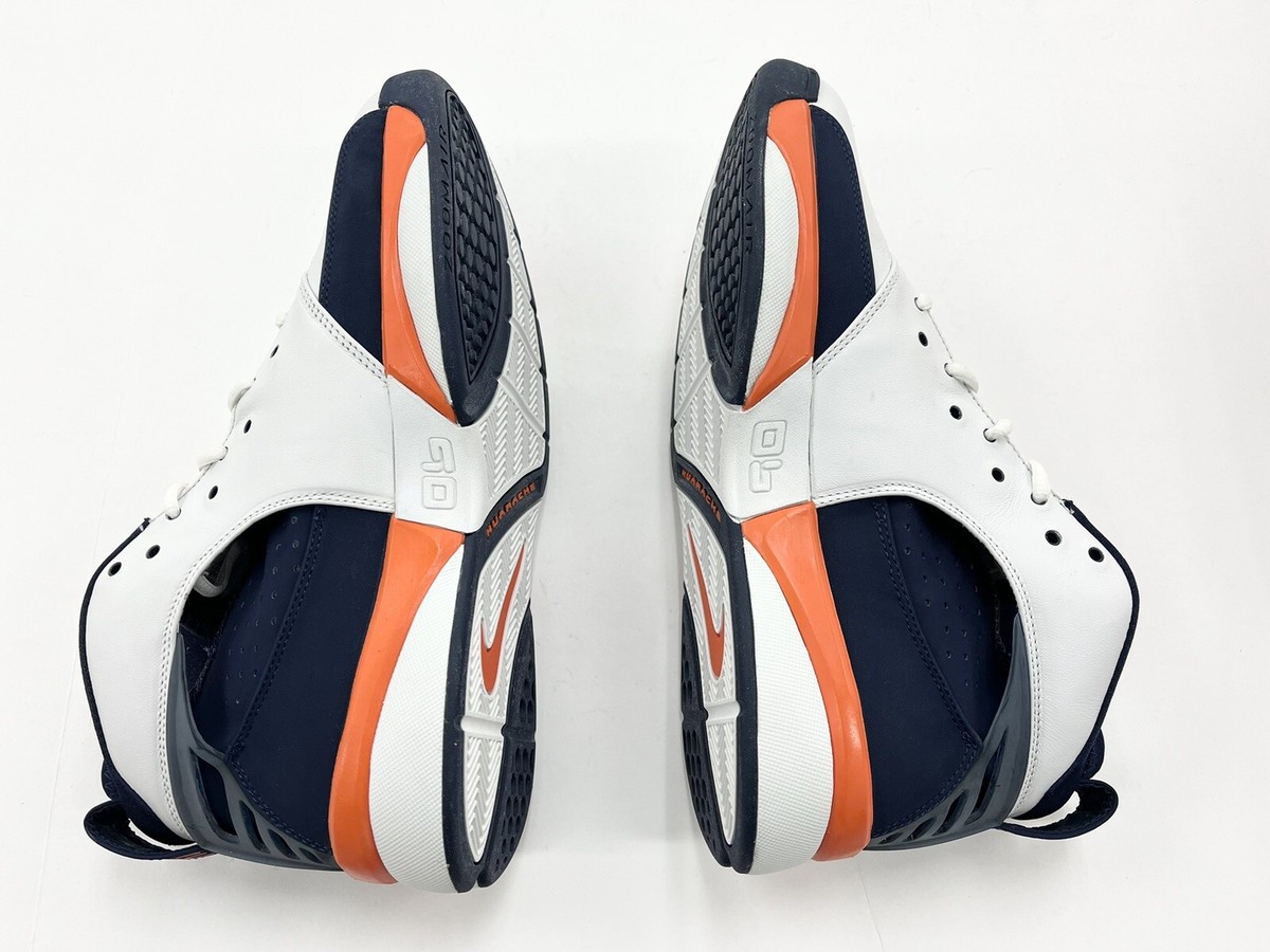 Vintage 2005 Nike Air Zoom Huarache 64 White Safety Orange  display picture 2