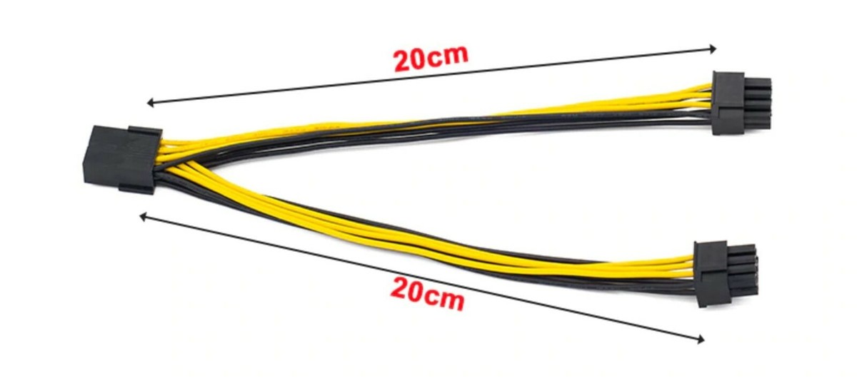 Adattatore Scheda Grafica Adattatore Alimentazione PCIe Da 8 Pin A 2x Molex 4 Pin - Cavo 15 Cm Per Schede Video Adattatore PCIe - Foto 5