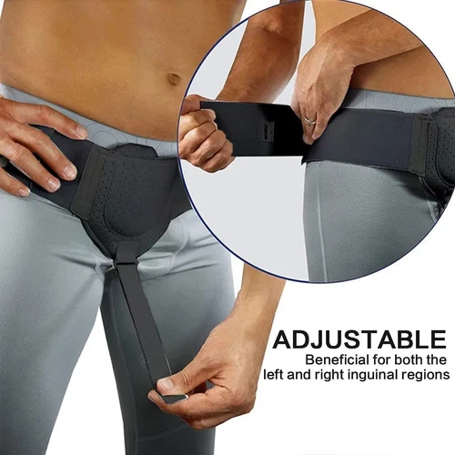 Unisex Leistenbruch Stützgürtel Doppelleistenbruch Schmerzlinderung Traversenbandage - Bild 19 von 27