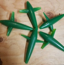 5" Teaser Trolling Exciter Bird Offshore Tuna Big Game Fishing Lure 5 pc green 