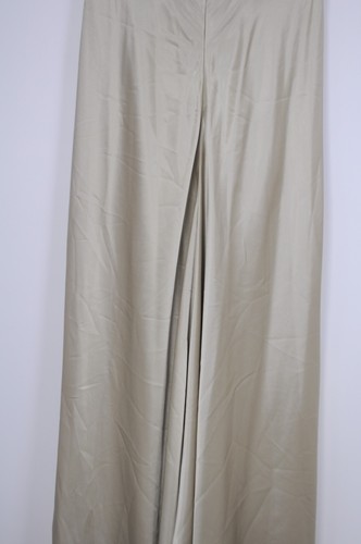 Princess Charlotte Charlie Brown Dress Womens 10 Green Gold Satin Formal Gown - Picture 11 of 14