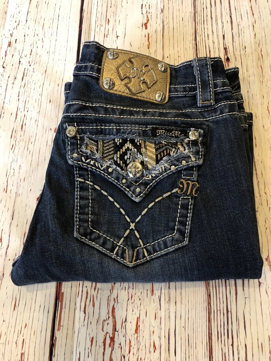 Miss Me Women's Signature Bootcut Size 29 Inseam 32 Aztec