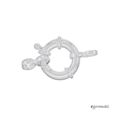 Sterling Silver Spring Hook and Eye Bolt Ring Clasp 12mm #99375