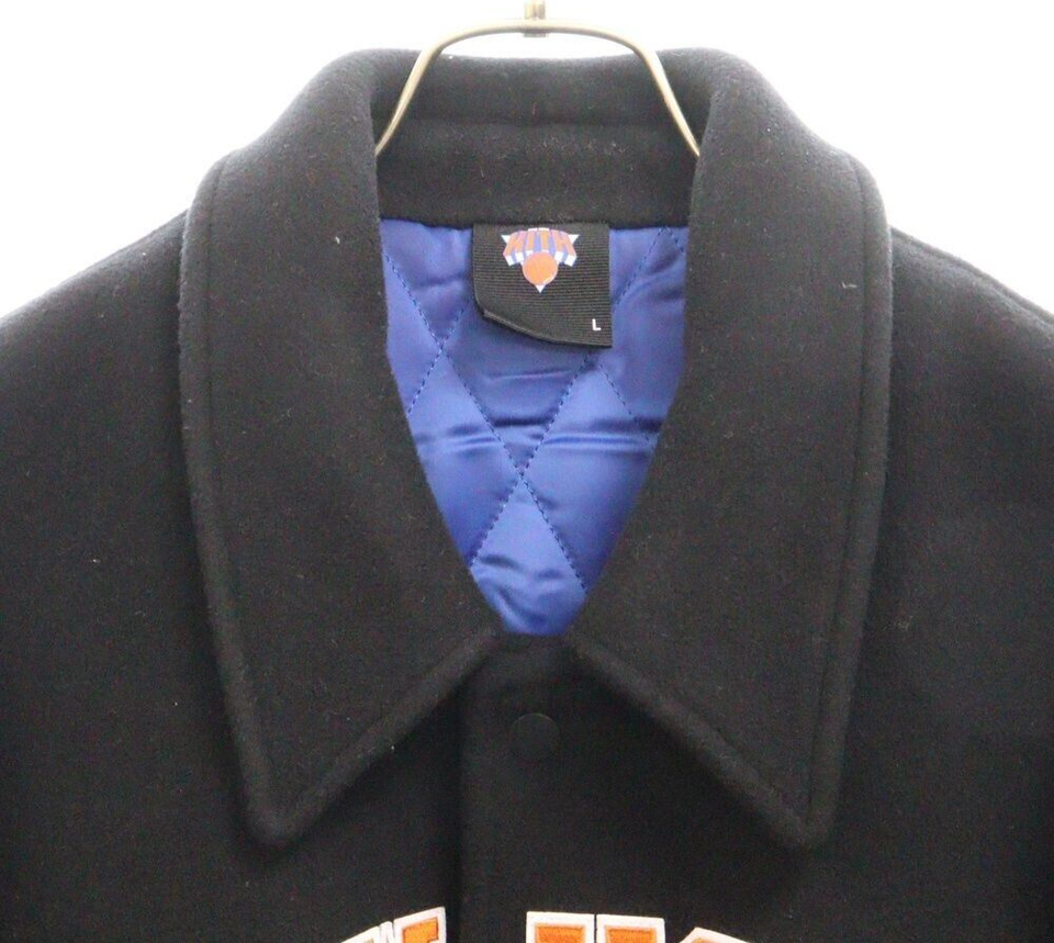 KITH x New York Knicks Wool Coaches Jacket Black Size L 23AW Authentic