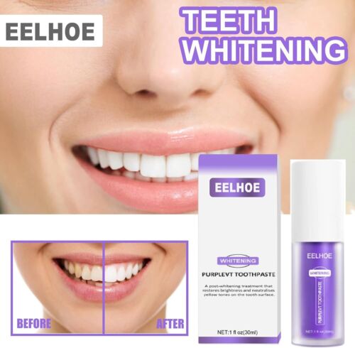 Purple Toothpaste for Teeth Whitening V34 Color Corrector Teeth Cleaning