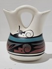 Native American Pottery ~ 6-Inch Navajo Wedding Vase ~ Double Spout ~ Signed — photo 3