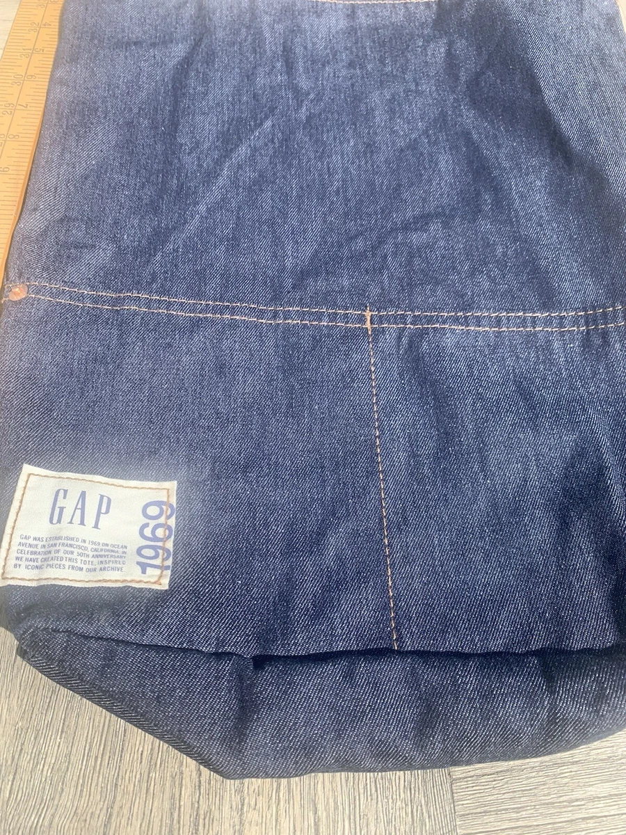NEW Gap Blue Denim Tote Bag Cardmember Exclusive Limited Edition 50 Years