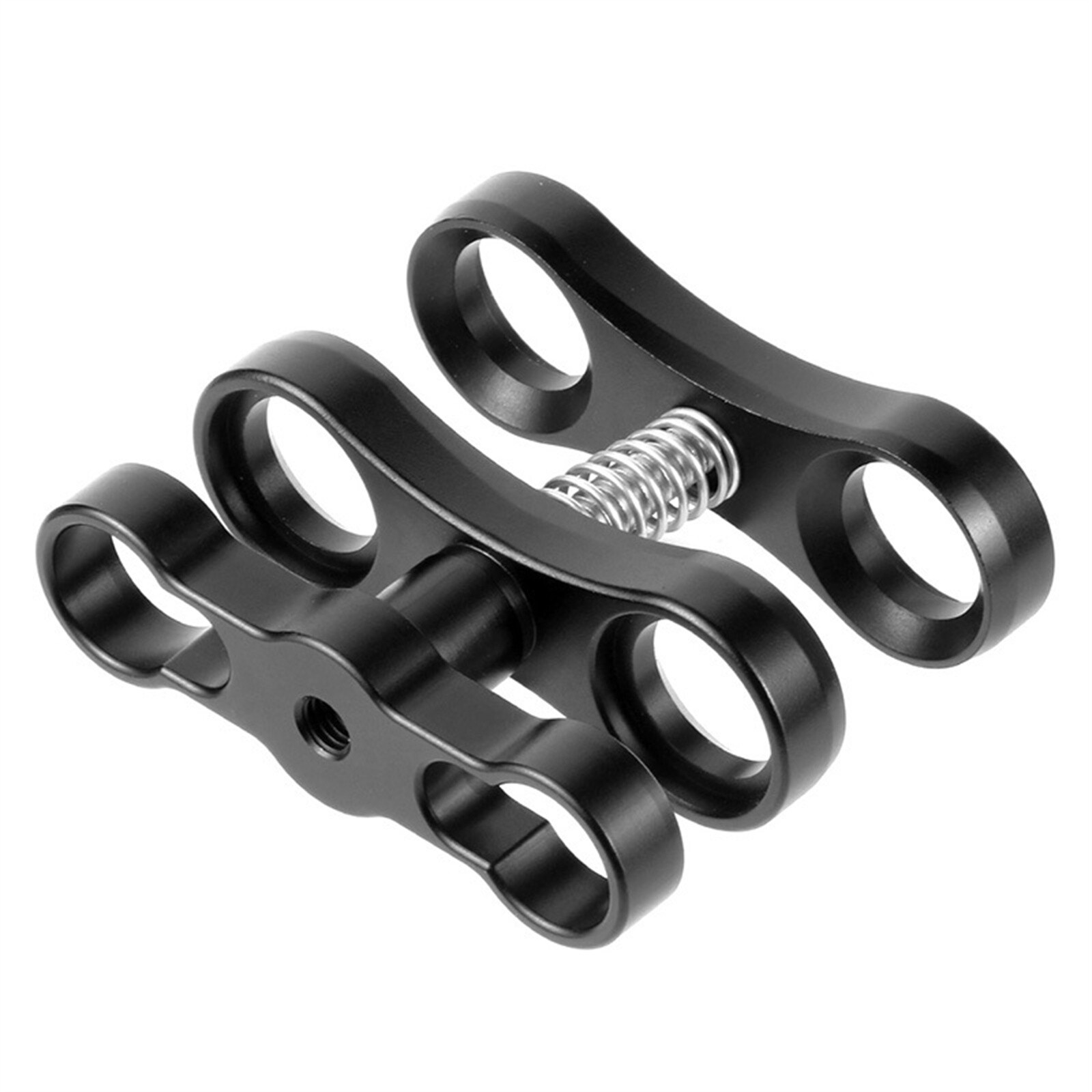 1-Inch Aluminum Alloy Ball Mount Butterfly Clip Light Holder Arm Bracket