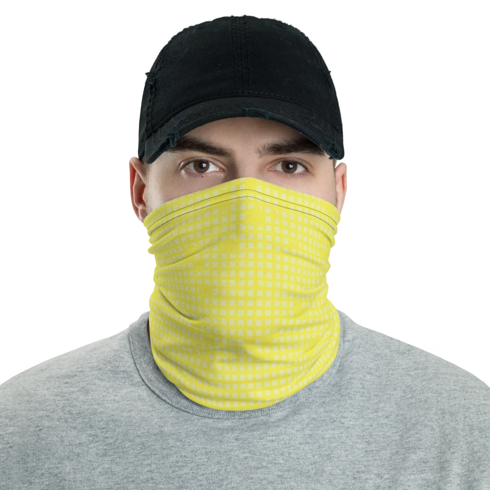 yellow Fictional Desert Night Ops Camouflage Neck Gaiter