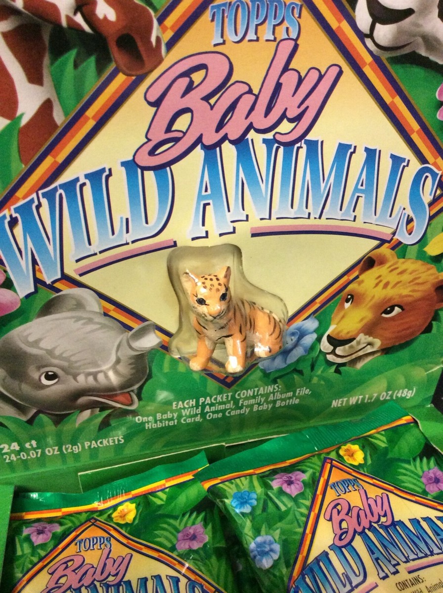 専用です☆当時物USAヴィンテージカード ベビー③⑩＆フラワー①＆アニマル⑧⑨ 1996 TOPPS BABY WILD ANIMALS - FULL DISPLAY SELLING BOX - 24
