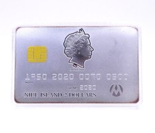 2020 Niue $2 1.5 oz 999 Silver CREDIT CARD Coin Elizabeth II 70th Anniversary