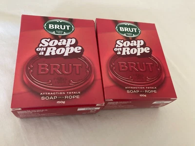 BRUT Original Soap On A Rope Men's Attraction total 150g X2 Soap fathers days