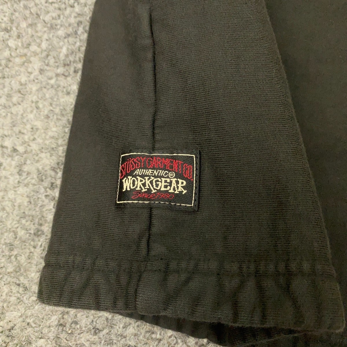 Stussy Open Hem Henley Fleece XXL Black Sweatshirt Workgear | eBay