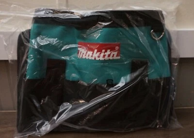 New! Genuine Makita Medium Size Contractor Tool Bag with Strap (14" x 8" x 10")