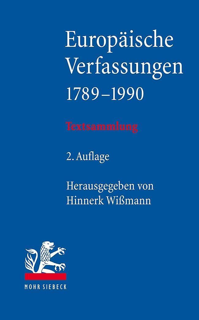 Thumbnail - Hinnerk Wißmann Europäische Verfassungen 1789-1990