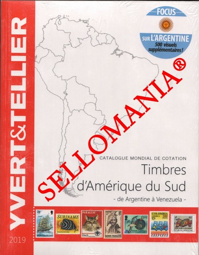 CATALOGO YVERT & TELLIER SELLOS AMERICA DEL SUR SUDAMERICA EDICION 2019 - Foto 2 di 3