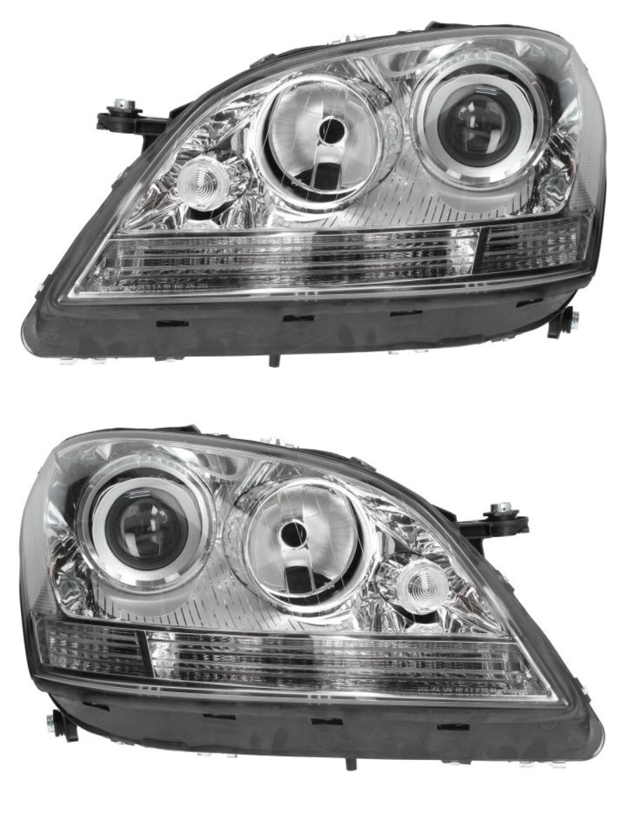 Phare avant Mercedes ML W164 gauche et droit électrique en polycarbonate haute résistance