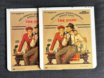 2-Disc Set The Sting CED Videodisc Paul Newman Robert Redford Robert Shaw 1973  