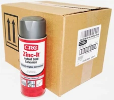 CRC Zinc-It Instant Cold Galvanize Rust Corrosion Protector 13 oz Case of 12