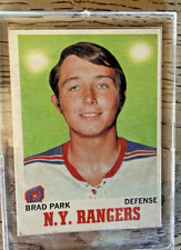 1970/71 O-PEE-CHEE NHL HOCKEY CARD #67 BRAD PARK ROOKIE RC  70/71. rookie card picture