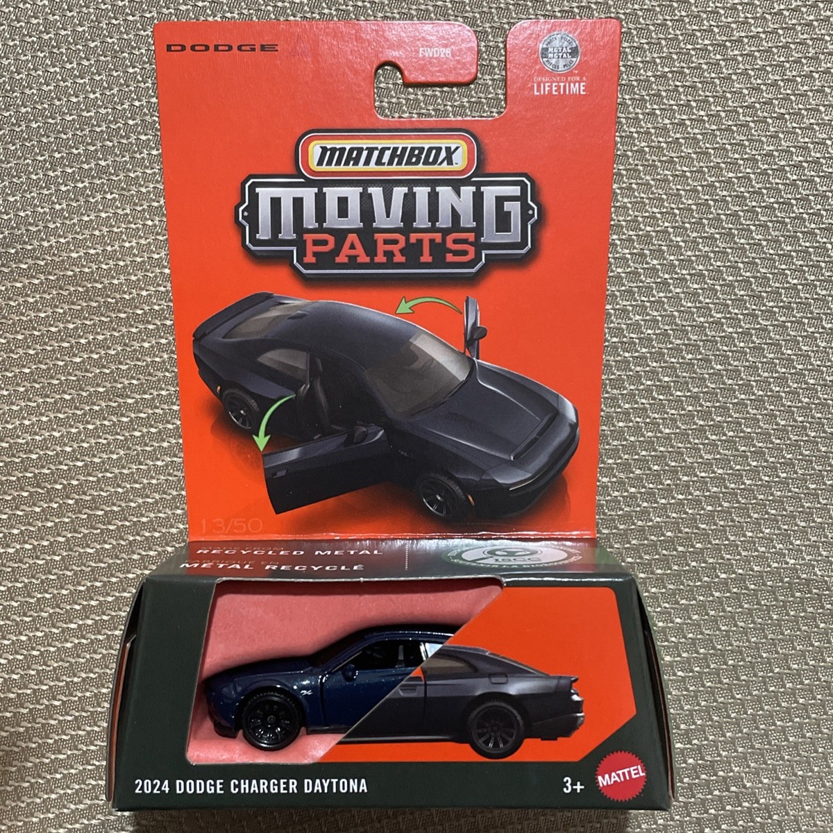Matchbox Moving Parts 2024 Dodge Charger Daytona 1:64 Diecast