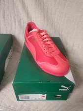 Nuevo PUMA Roma Satén Mujer Talla 7.0 Paradise Rosa Puma Team Dorado