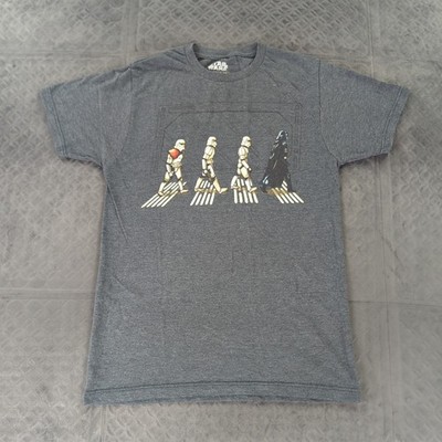 Star Wars T Shirt Abby Road Darth Vader Gray Short Sleeve Men Small