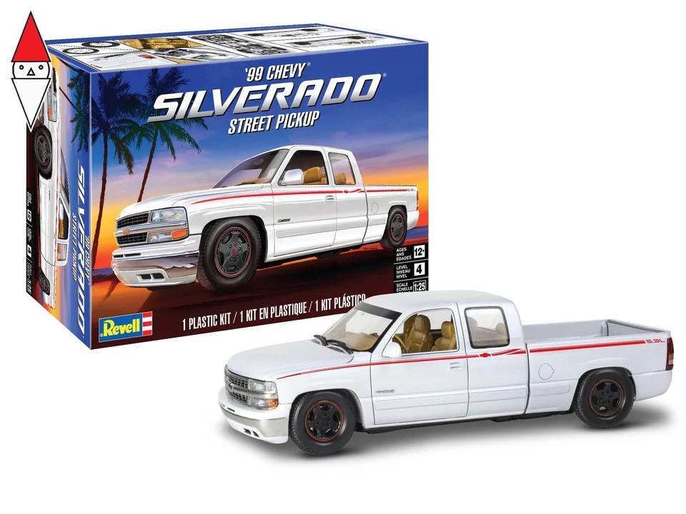 MONOGRAM 1/25 1999 CHEVY SILVERADO STREET PICKUP - Immagine 2 di 4