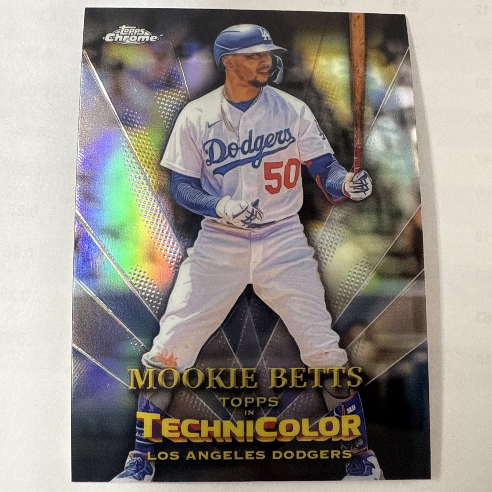 2023 Topps Chrome Mookie Betts Technicolor #TT-22 Los Angeles Dodgers