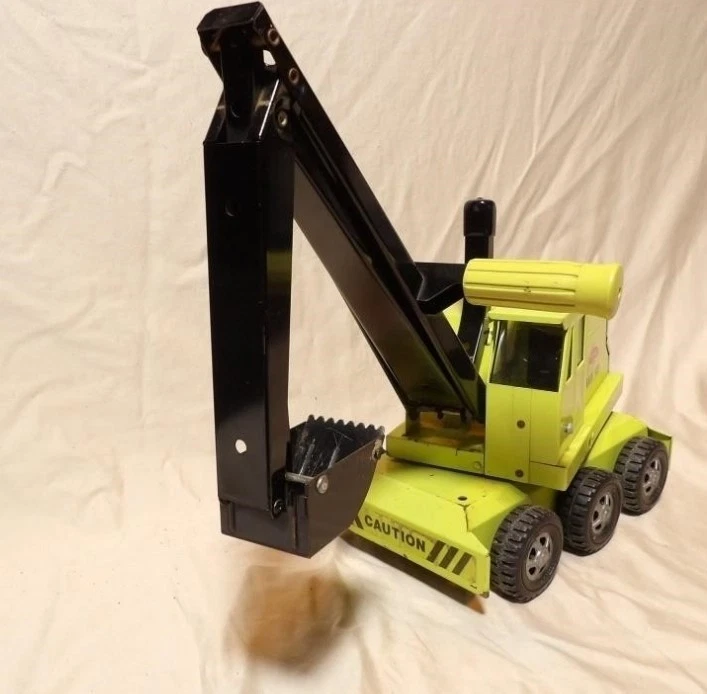 Juguetes coleccionables vintage Tonka 1973 Tonka # 2730 cargador azada trasero verde  Foto 3 de 4