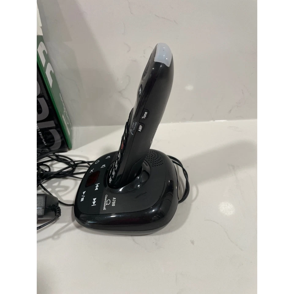 ClearSounds A700E Auricular de Expansión Amplificado Negro Teléfono Contestador Automático Como Nuevo Foto 3 de 4