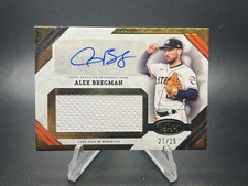 2025 Topps Tier One Auto Jumbo Relic- ALEX BREGMAN #AJR-AB - Orange 21/25 Astros