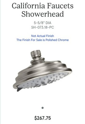 California Faucets Showerhead Model : SH-073.18-PC